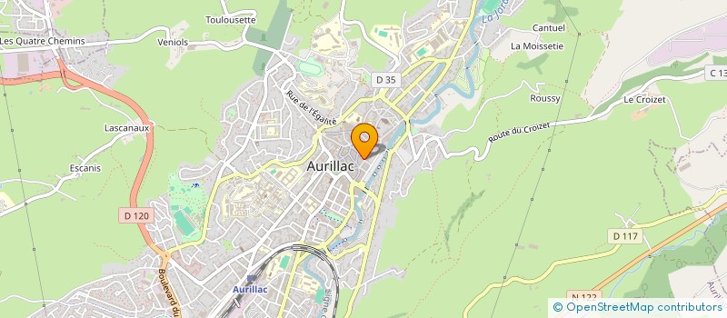 localisation de l'entreprise LES FESTIVITES ERUPTIVES DES MONTS D'AUVERGNE (LFEMA) à AURILLAC