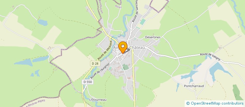 localisation de l'entreprise LES FET'ARTS à AINAY-LE-CHATEAU