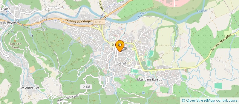 localisation de l'entreprise LES FETARDS SOLIDAIRES  CERET