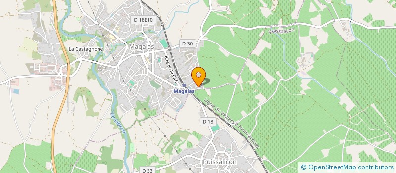 localisation de l'entreprise LES FETARDS VENUS  MAGALAS