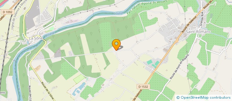 localisation de l'entreprise LES FETEREES à SAINT-ROMANS