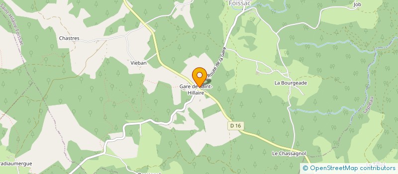localisation de l'entreprise LES FEUILLAGES DU LIMOUSIN à SAINT-HILAIRE-FOISSAC