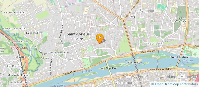 localisation de l'entreprise LES FEUILLANTS  SAINT-CYR-SUR-LOIRE