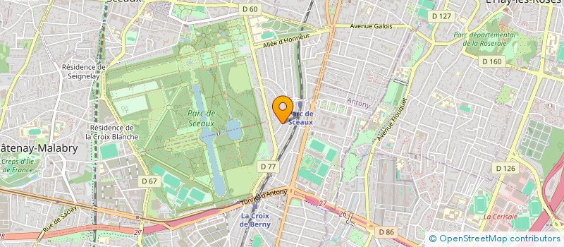 localisation de l'entreprise LES FEUILLANTS A04 à ANTONY