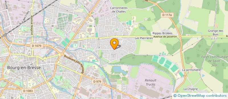 localisation de l'entreprise LES FEUILLES à BOURG-EN-BRESSE