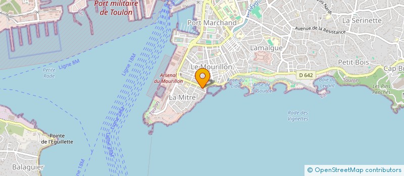 localisation de l'entreprise LES FEUILLES DE VIE  TOULON