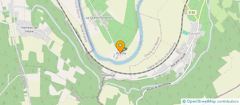 localisation de l'entreprise LES FEUILLES DE VIGNE à CHARLY-SUR-MARNE