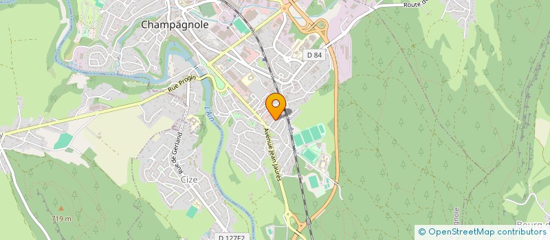 localisation de l'entreprise LES FEUILLES UNIES  CHAMPAGNOLE