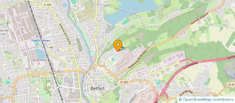 localisation de l'entreprise LES FEUX DE LA MIOTTE  BELFORT