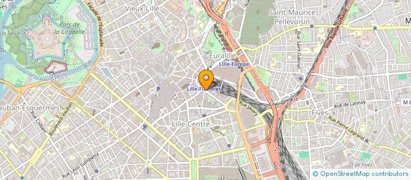 localisation de l'entreprise LES FEUX DE LA RAMPE à LILLE