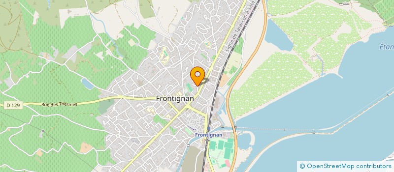 localisation de l'entreprise LES FEUX DE LA RAMPE à FRONTIGNAN