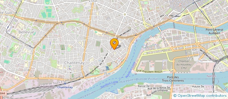 localisation de l'entreprise LES FEUX DE LA RAMPE SPECTACLE VIVANT à NANTES