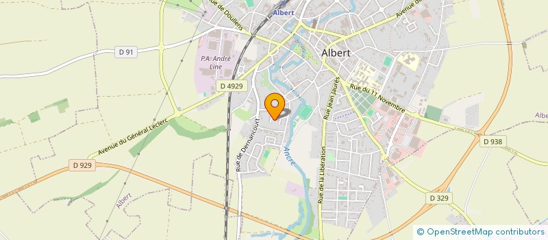 localisation de l'entreprise LES FEUX,FOLLES, ET...? à ALBERT