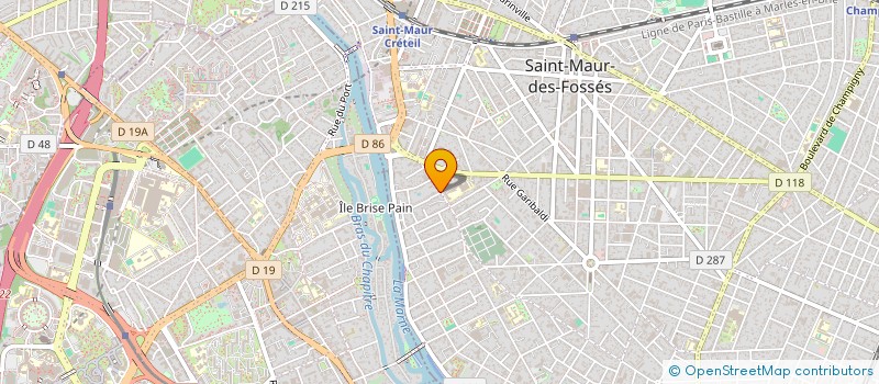 localisation de l'entreprise LES FEUX FOLLETS à ST MAUR DES FOSSES