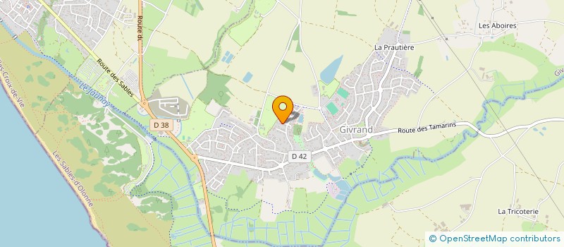 localisation de l'entreprise LES FEUX FOLLETS  GIVRAND