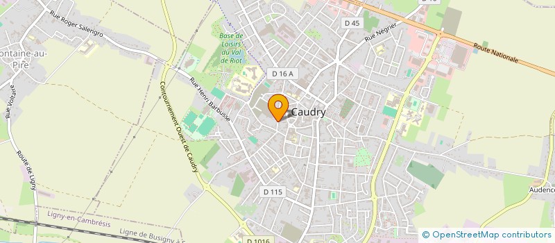 localisation de l'entreprise LES FEUX FOLLETS  CAUDRY