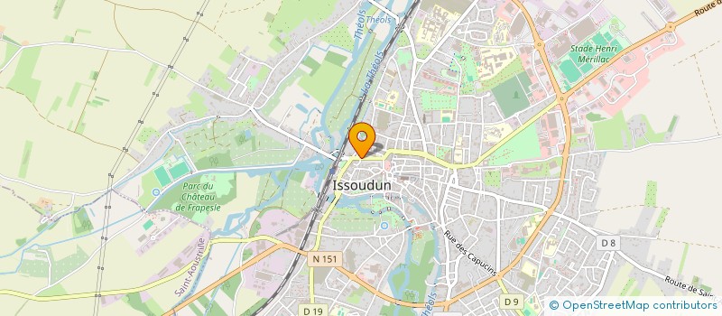 localisation de l'entreprise LES FIANCAILLES DE LA LENTILLE ET DE LA TRUFFE à ISSOUDUN