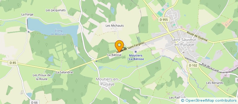 localisation de l'entreprise LES FIATS  MOUTIERS-EN-PUISAYE