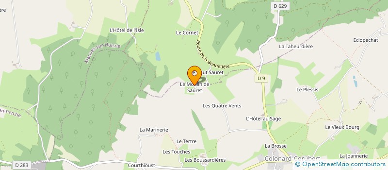 localisation de l'entreprise LES FIBRES DE COURTHIOUST à PERCHE EN NOCE