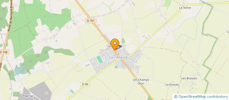 localisation de l'entreprise LES FIDELES SUD LOIRE  LES GARENNES SUR LOIRE