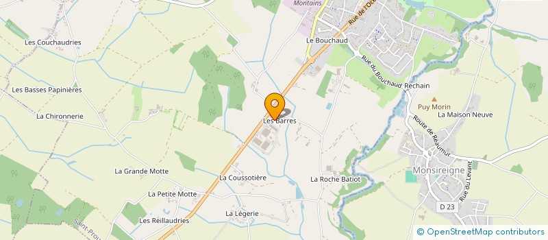 localisation de l'entreprise LES FIEFS BIO à SIGOURNAIS