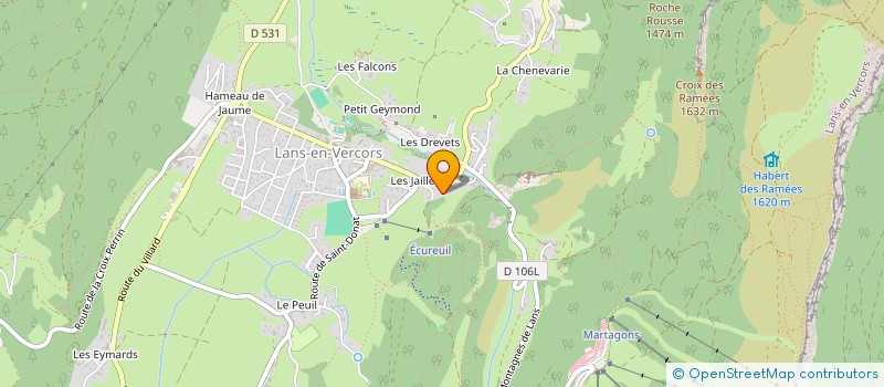 localisation de l'entreprise LES FIEFS DE LANS  LANS-EN-VERCORS