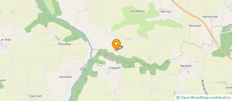 localisation de l'entreprise LES FIGUIERS  POULLAOUEN