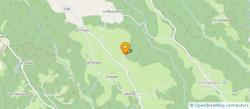 localisation de l'entreprise LES FIGUIERS DE LAFAGETTE  PRENDEIGNES