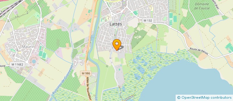localisation de l'entreprise LES FIGUIERS II à LATTES