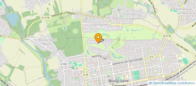 localisation de l'entreprise LES FILAOS  BUSSY-SAINT-GEORGES