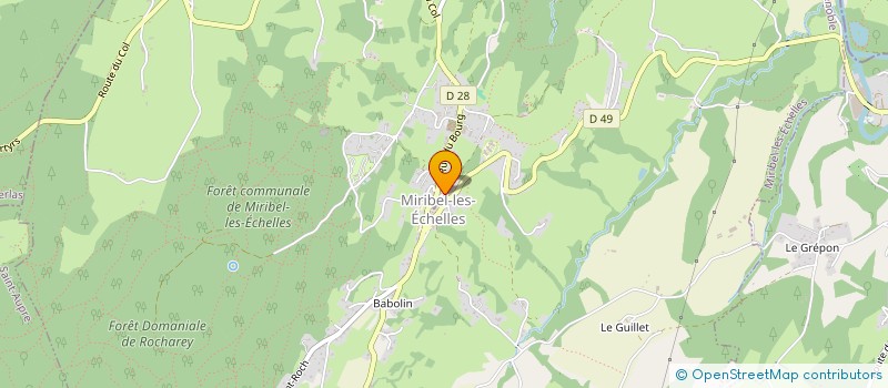 localisation de l'entreprise LES FILETS DO  MIRIBEL-LES-ECHELLES