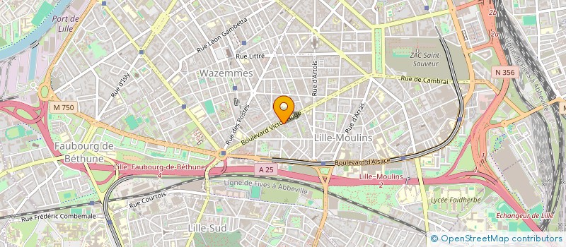 localisation de l'entreprise LES FILLES 100 'Z HISTOIRES à LILLE