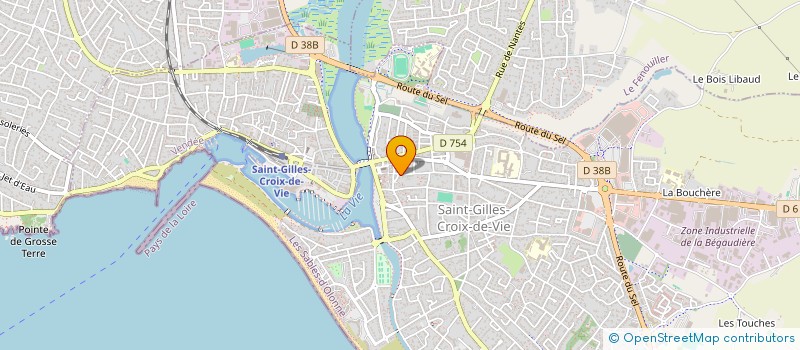 localisation de l'entreprise LES FILLES à SAINT-GILLES-CROIX-DE-VIE