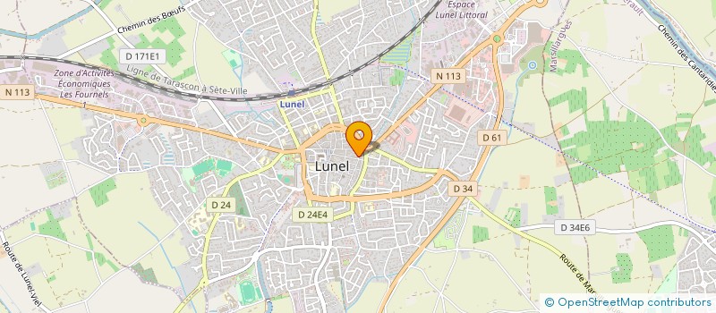 localisation de l'entreprise LES FILLES  LUNEL