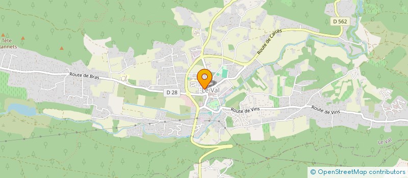 localisation de l'entreprise LES FILLES A COUDRE à LE VAL