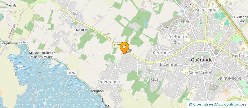 localisation de l'entreprise LES FILLES AU JARDIN  GUERANDE