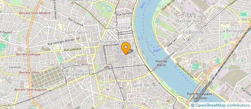 localisation de l'entreprise LES FILLES D'A COTE  BORDEAUX