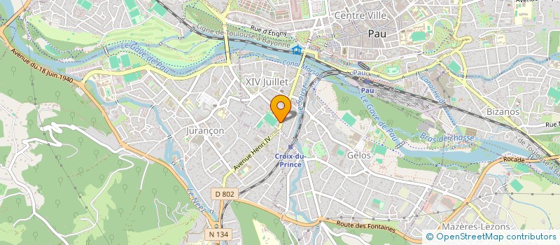 localisation de l'entreprise LES FILLES D'A COTE à PAU