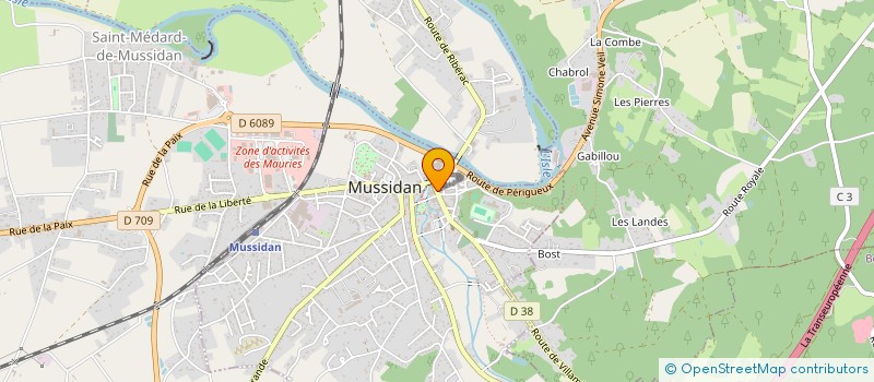 localisation de l'entreprise LES FILLES D A COTTAIS à MUSSIDAN