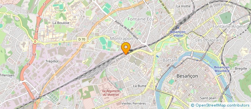 localisation de l'entreprise LES FILLES D'AGNODICE  BESANCON