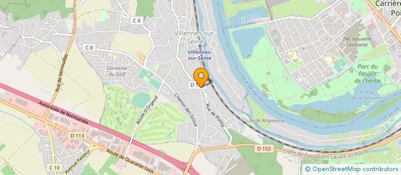 localisation de l'entreprise LES FILLES D'INTERIEUR à VILLENNES-SUR-SEINE