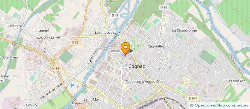 localisation de l'entreprise LES FILLES DANS L'ATELIER à COGNAC