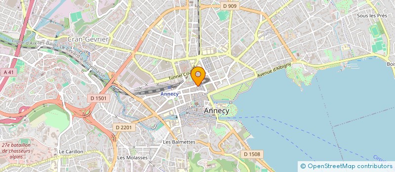 localisation de l'entreprise LES FILLES DE L'AIR à ANNECY