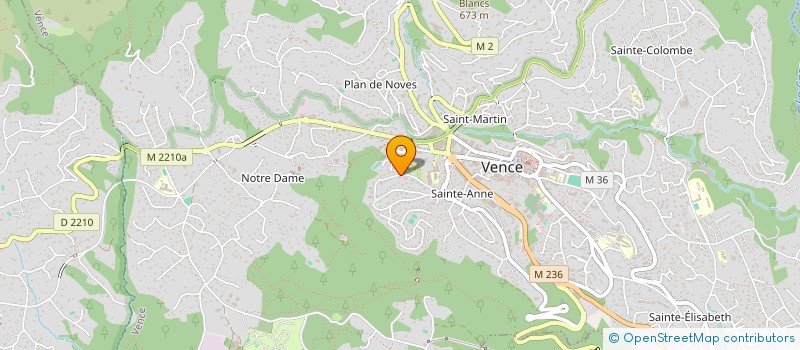 localisation de l'entreprise LES FILLES DE LA COSTE  VENCE