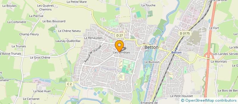 localisation de l'entreprise LES FILLES DE LA QUINTAINE  BETTON