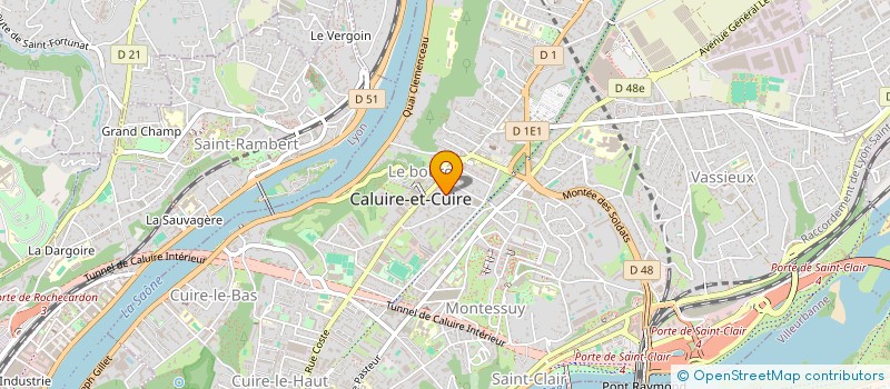 localisation de l'entreprise LES FILLES DE LYON à CALUIRE-ET-CUIRE