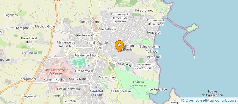 localisation de l'entreprise LES FILLES DE MALEVA  SAINT-POL-DE-LEON