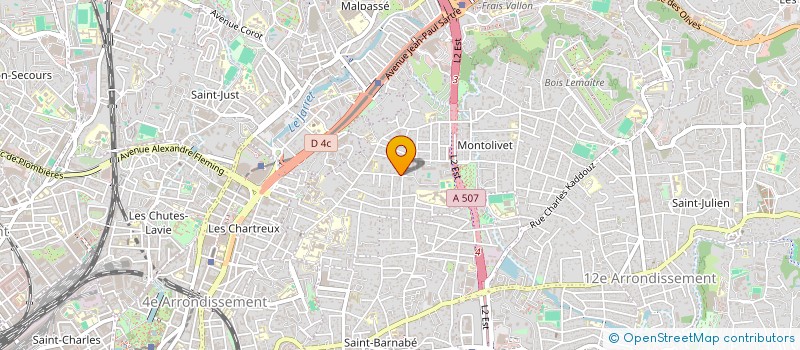 localisation de l'entreprise LES FILLES DE MONTOLIVET à MARSEILLE