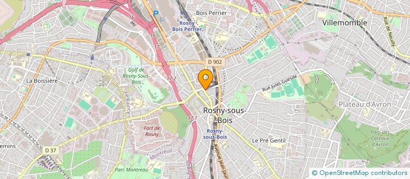 localisation de l'entreprise LES FILLES DE ROSNY à ROSNY-SOUS-BOIS