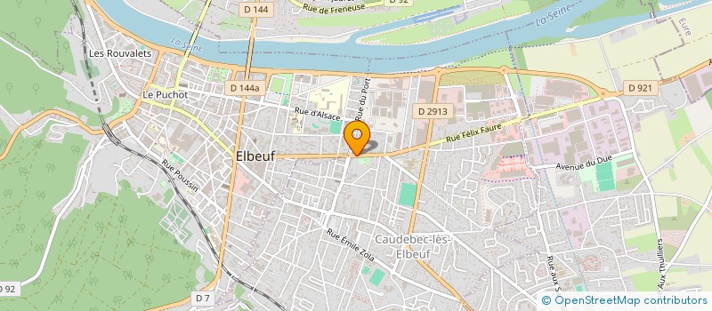 localisation de l'entreprise LES FILLES DE SEBRAZAC  CAUDEBEC-LES-ELBEUF